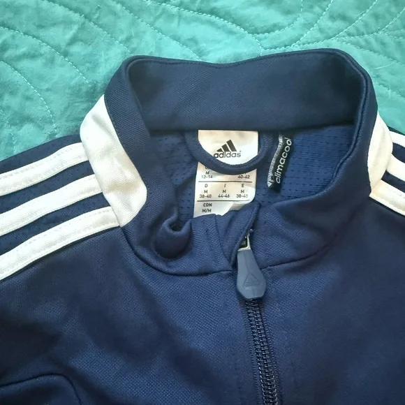 Adidas Blue Track Jacket - Picture 3 of 4